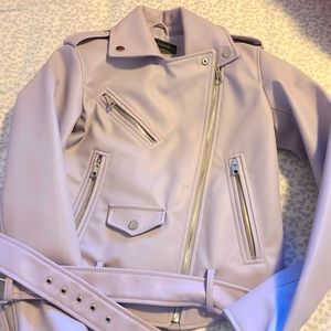 Zara faux leather jacket